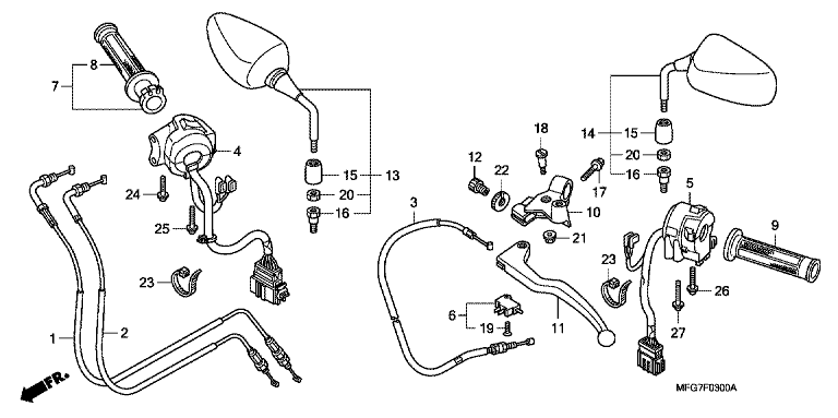 HANDLE LEVER/SWITCH/CABLE