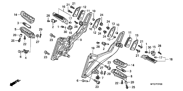 FOOTPEG/FOOTREST
