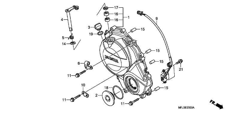 RIGHT CRANKCASE COVER (CBR600RR7/8)