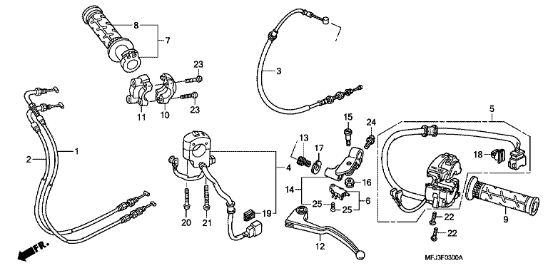 HANDLE LEVER/SWITCH/CABLE