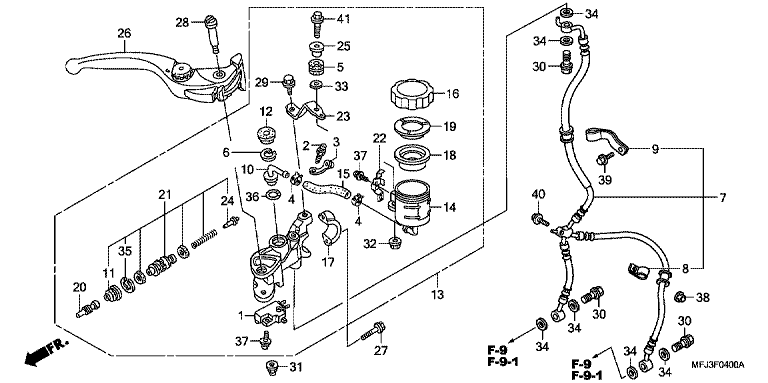 FR. BRAKE MASTER CYLINDER (CBR600RR)