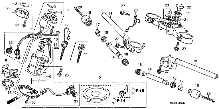 HANDLE BAR/TOP BRIDGE