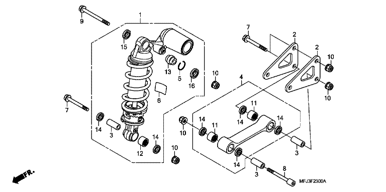 REAR SUSPENSION (CBR600RR)