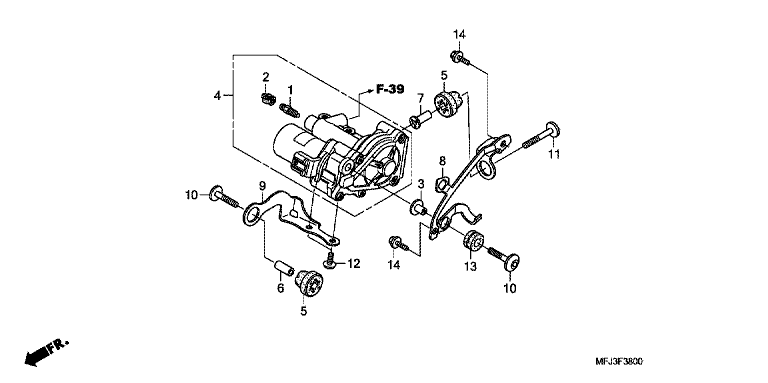REAR POWER UNIT (CBR600RA)