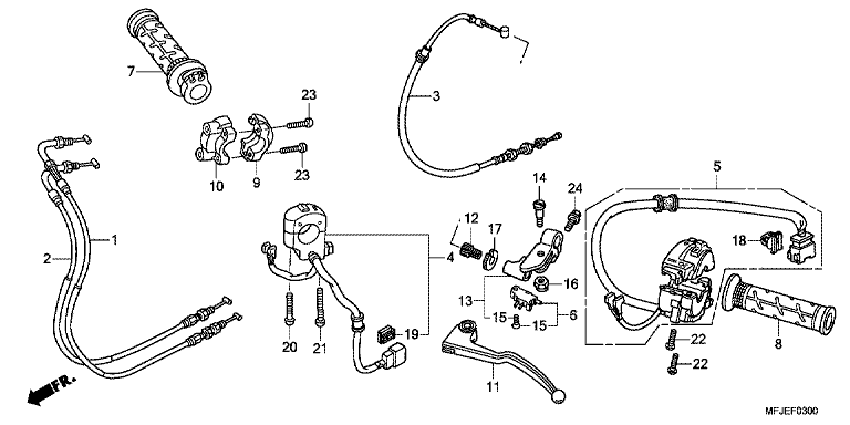 HANDLE LEVER/SWITCH/CABLE