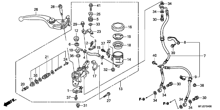 FR. BRAKE MASTER CYLINDER (CBR600RR)