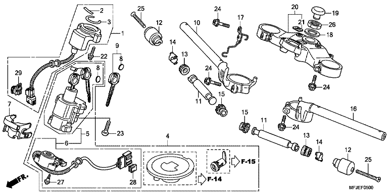 HANDLE BAR/TOP BRIDGE