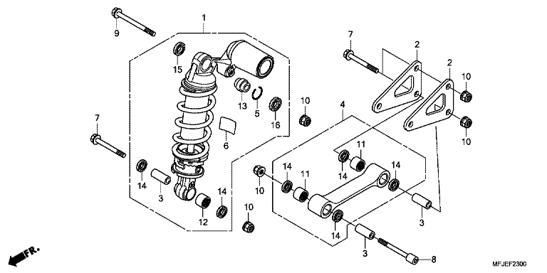 REAR SUSPENSION (CBR600RR)