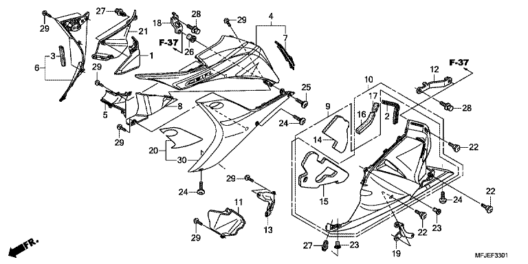 LOWER COWL (L.)