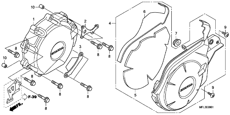 ALTERNATOR GENERATOR COVER (CBR1000RA)
