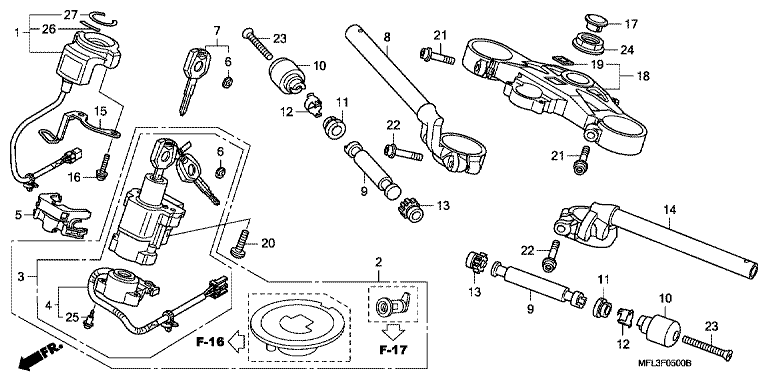 HANDLE BAR/TOP BRIDGE