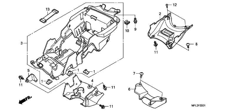 REAR FENDER (CBR1000RA)