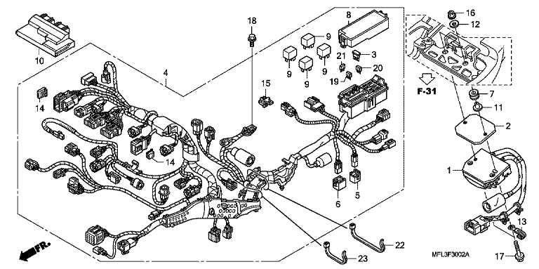WIRE HARNESS (CBR1000RA)