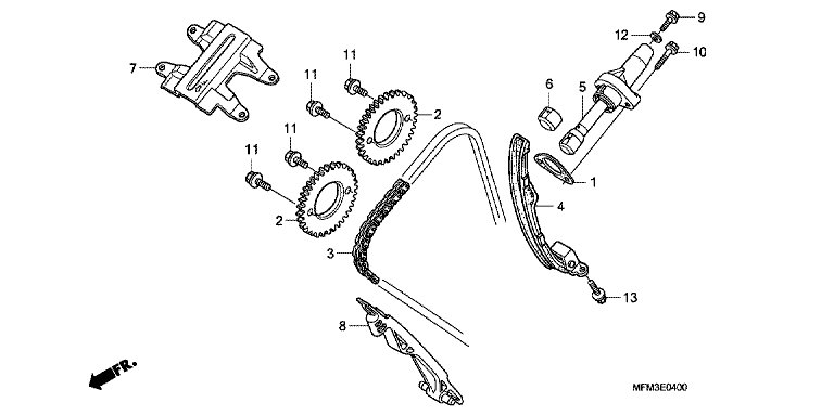 CAM CHAIN/TENSIONER