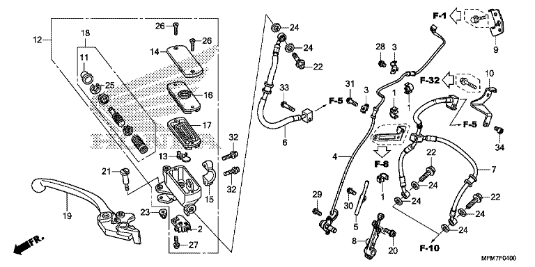 FRONT BRAKE MASTER CYLINDER