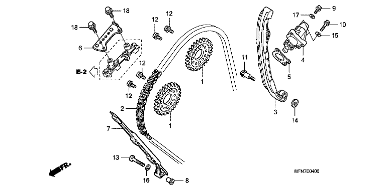 CAM CHAIN/TENSIONER