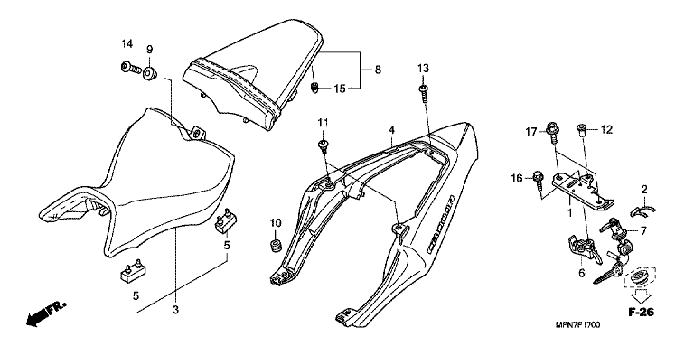 SEAT/SEAT COWL