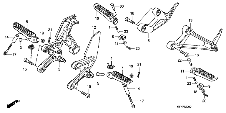 FOOTPEG/FOOTREST
