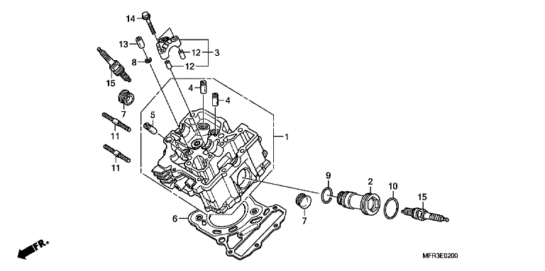FRONT CYLINDER HEAD