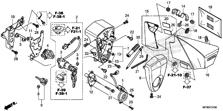SIDE COVER/TOOLS/COMBINATION SWITCH