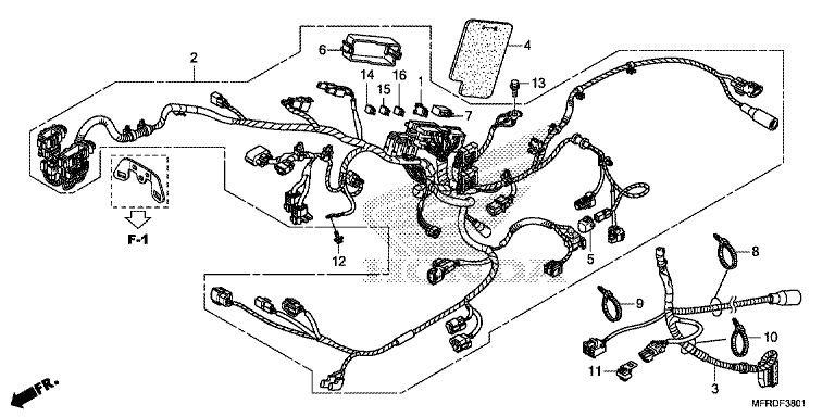 WIRE HARNESS (VT1300CXA)