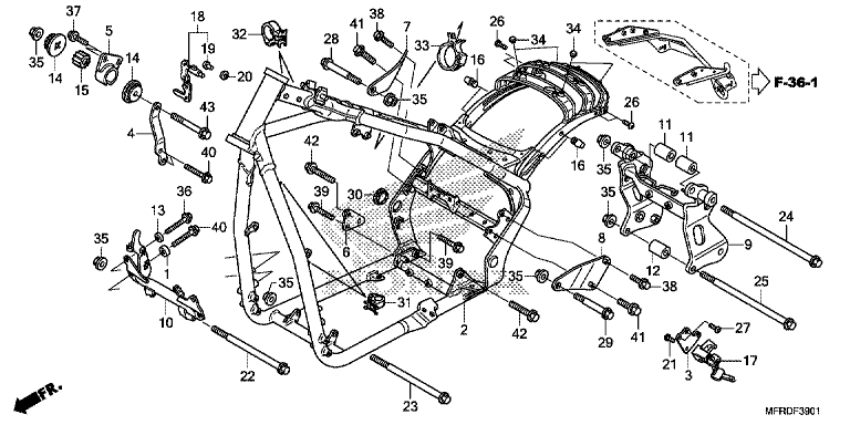 FRAME BODY (VT1300CXA)