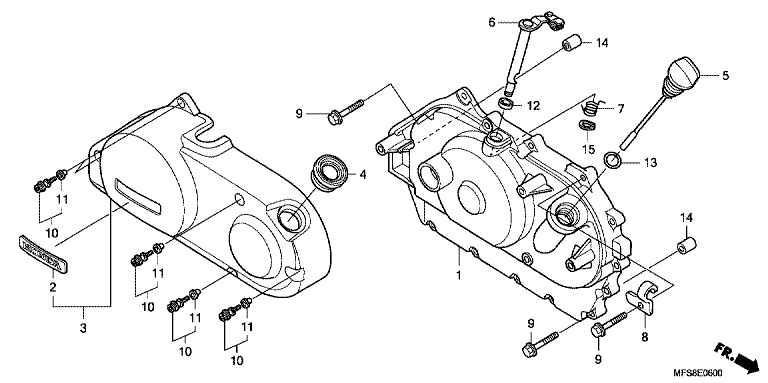 RIGHT CRANKCASE COVER