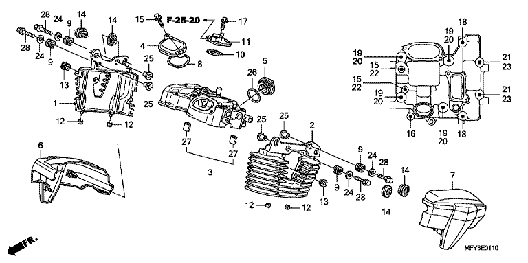 REAR CYLINDER HEAD COVER