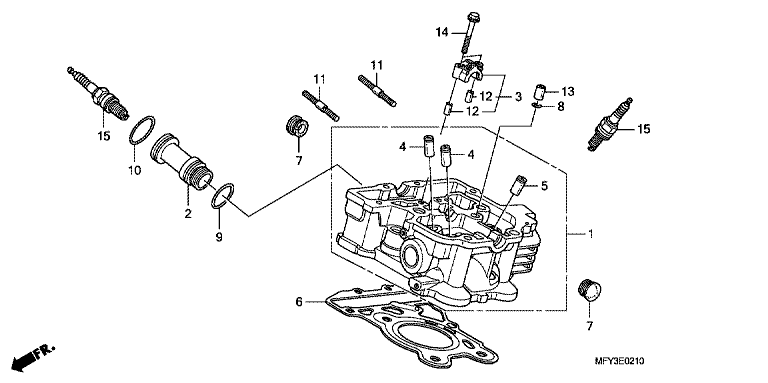 REAR CYLINDER HEAD