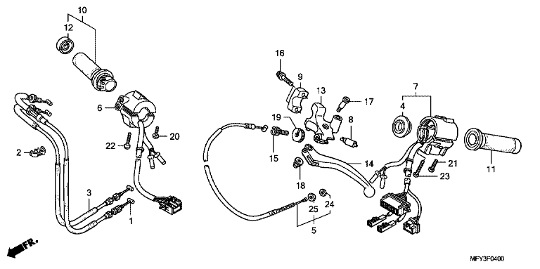 HANDLE LEVER/SWITCH/CABLE