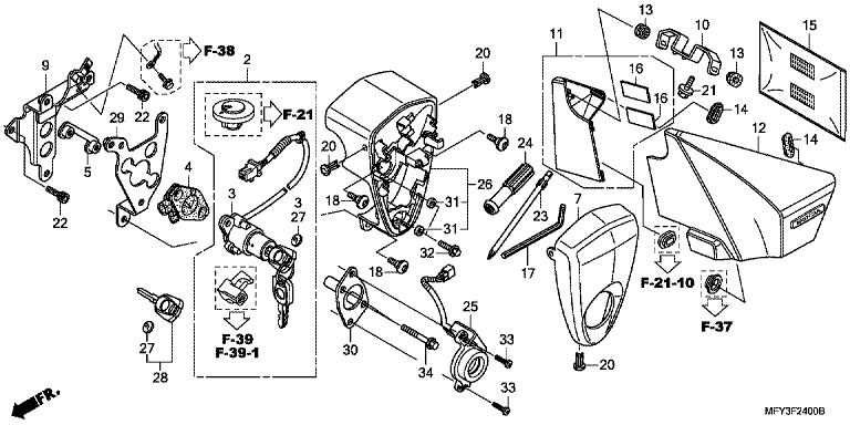 SIDE COVER/TOOLS/COMBINATION SWITCH