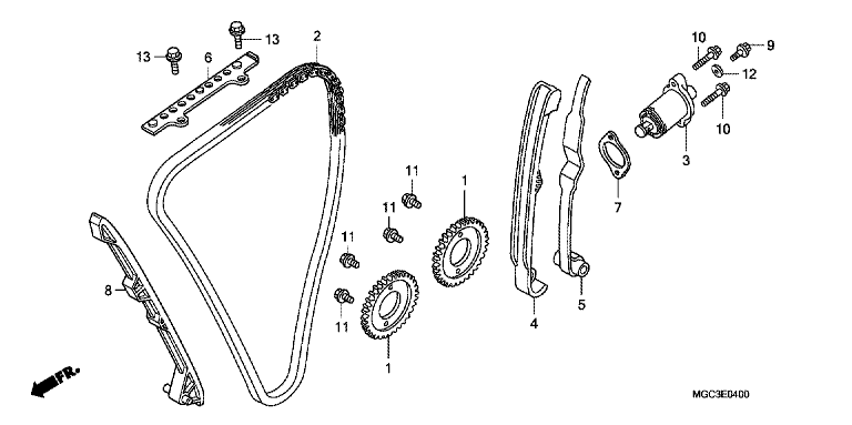 CAM CHAIN/TENSIONER