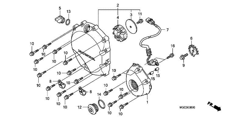 RIGHT CRANKCASE COVER
