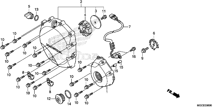 RIGHT CRANKCASE COVER