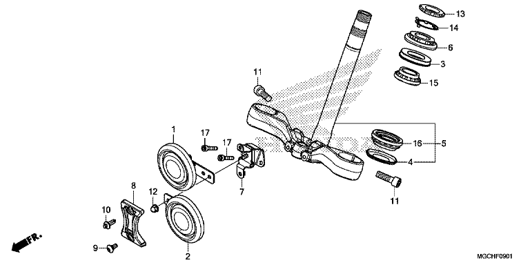 STEERING STEM (CB1100CA/CAD/NA/NAD)