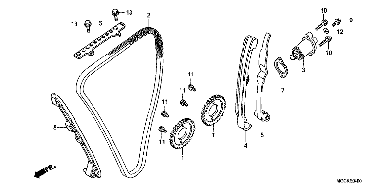 CAM CHAIN/TENSIONER