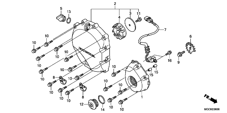RIGHT CRANKCASE COVER