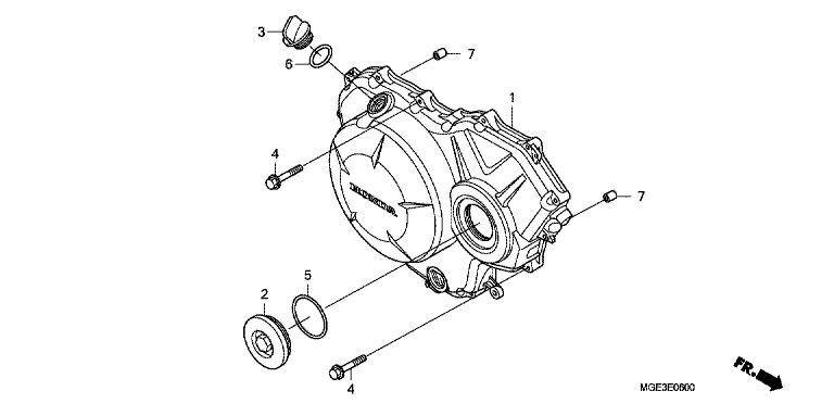 RIGHT CRANKCASE COVER (VFR1200F)