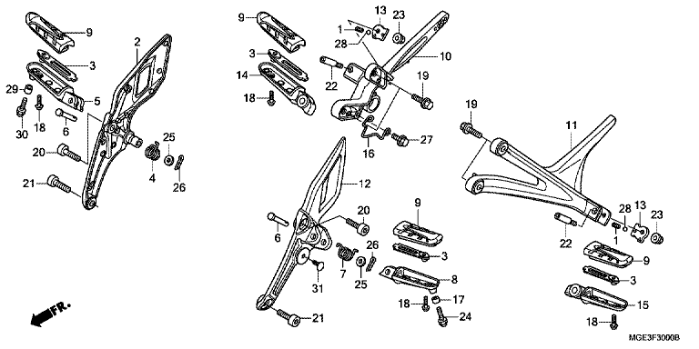 FOOTPEG/FOOTREST