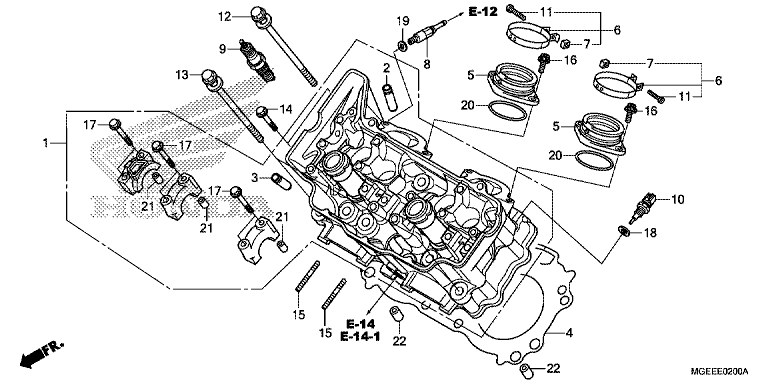 CYLINDER HEAD (FRONT)