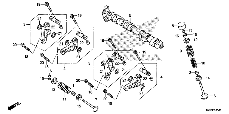 CAMSHAFT/VALVE (FRONT)