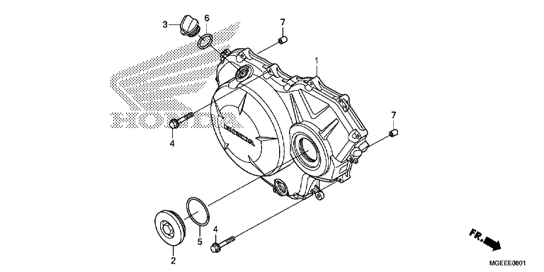 RIGHT CRANKCASE COVER (VFR1200F)