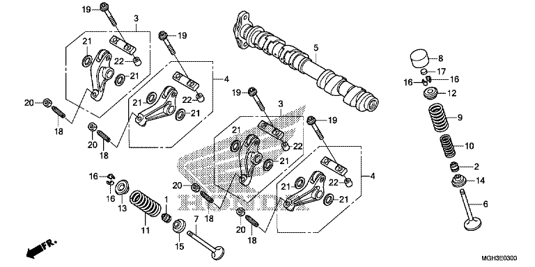 CAMSHAFT/VALVE (FRONT)