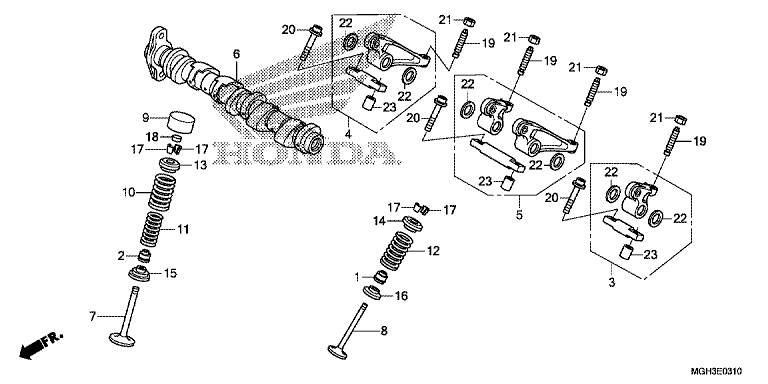 CAMSHAFT/VALVE (REAR)