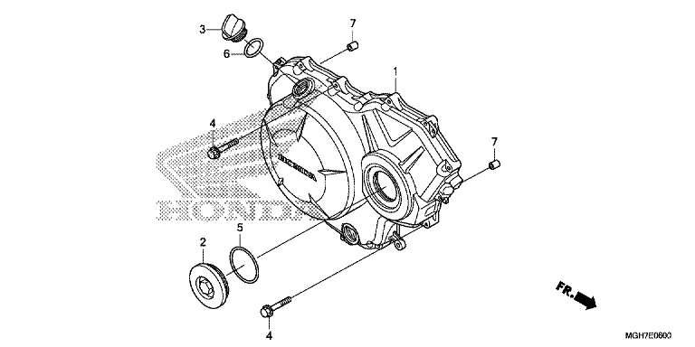 RIGHT CRANKCASE COVER (VFR1200X/XA/XL)