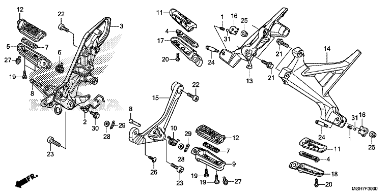 FOOTPEG/FOOTREST