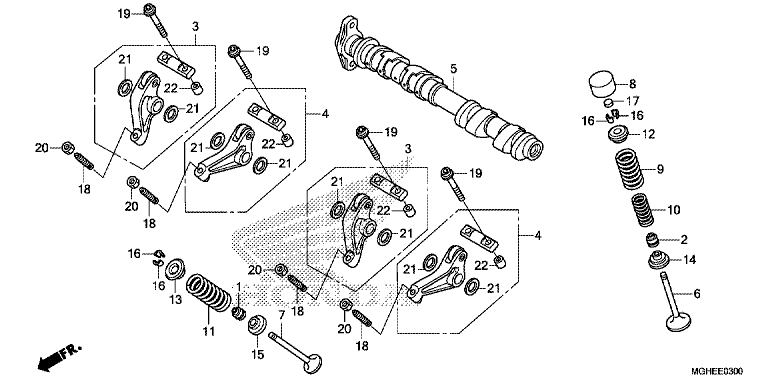 CAMSHAFT/VALVE (FRONT)