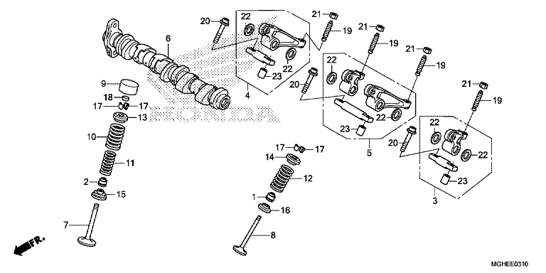 CAMSHAFT/VALVE (REAR)