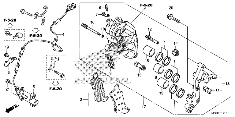 R. FRONT BRAKE CALIPER