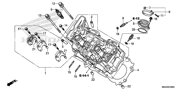 CYLINDER HEAD (FRONT)